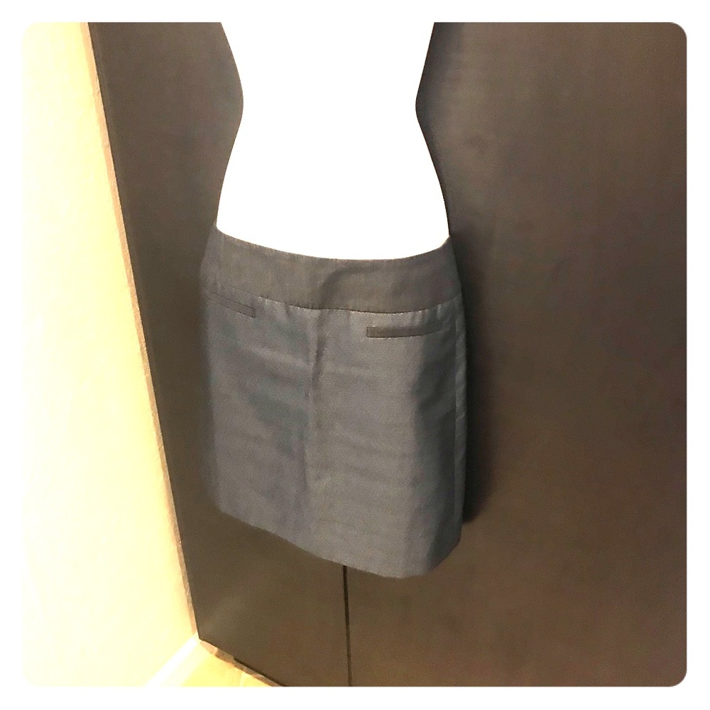 3/$30- Loft Dark blue denim-like mini skirt sz 0